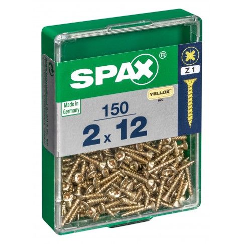SPAX CP YELLOX 2x12mm M SPAX CP YELLOX 2x12mm M