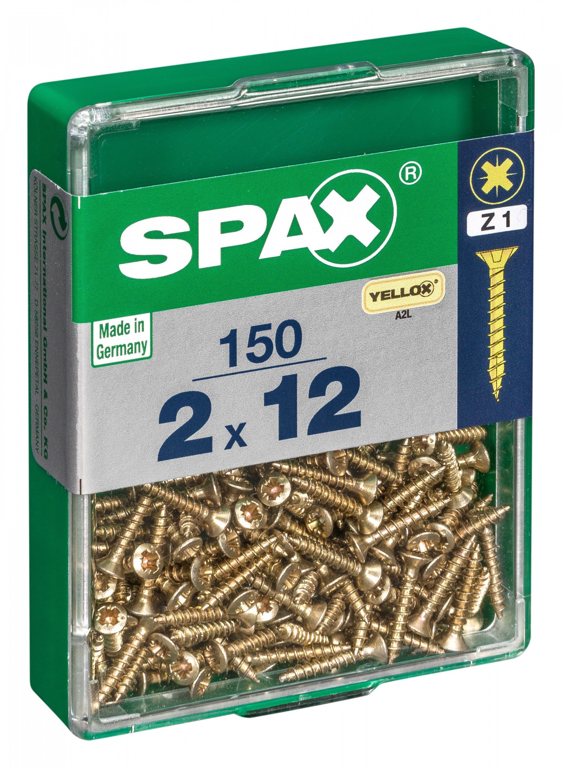 SPAX CP YELLOX 2x12mm M