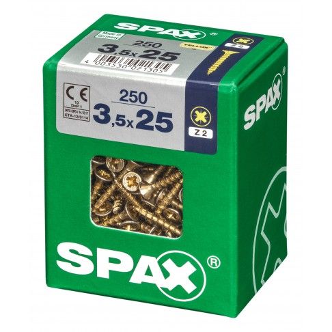 SPAX CP YELLOX 3,5x25mm L SPAX CP YELLOX 3,5x25mm L
