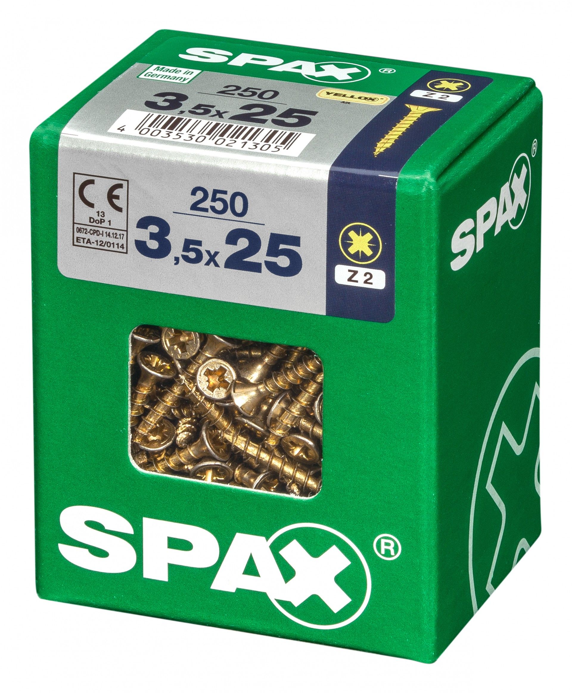 SPAX CP YELLOX 3,5x25mm L