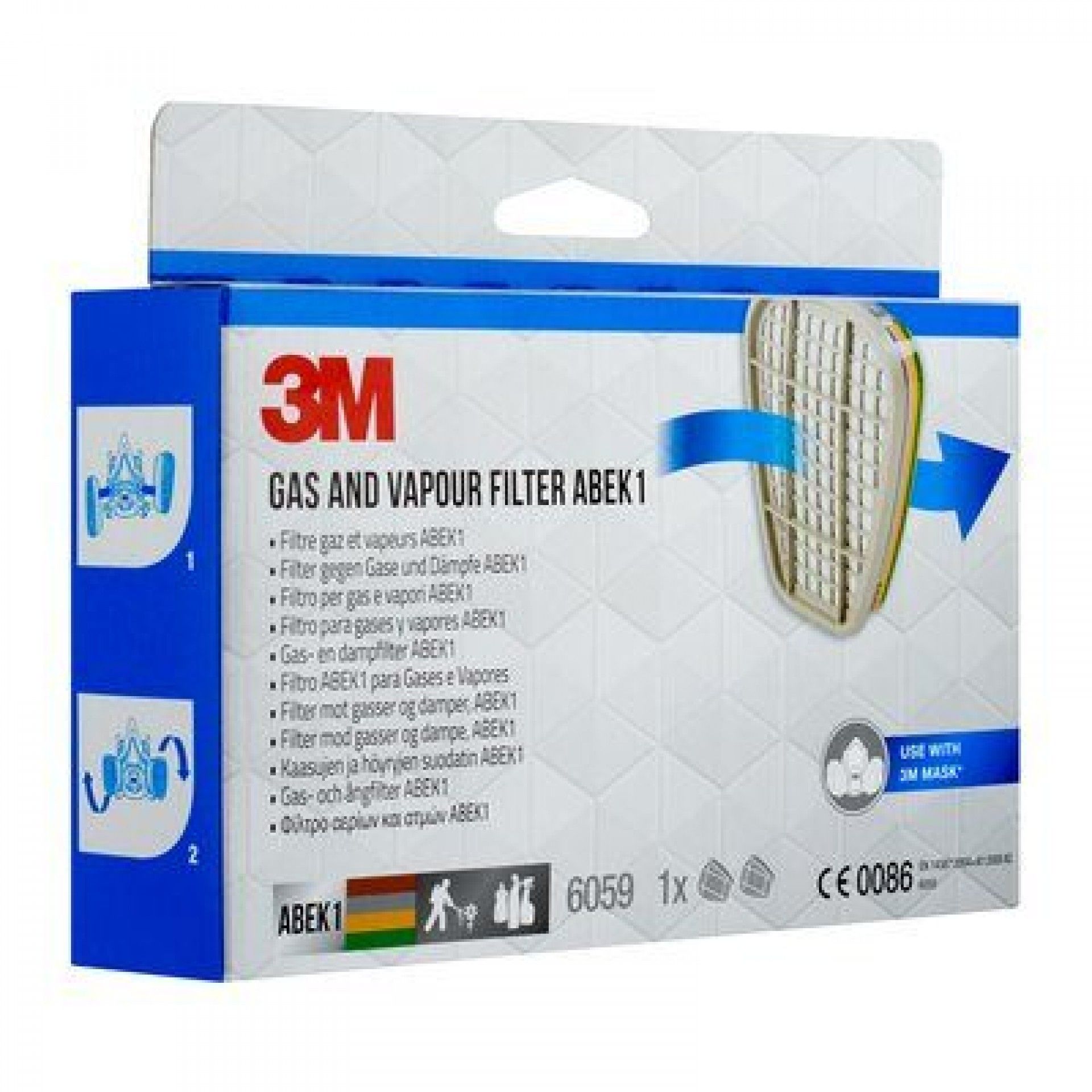 Filtros para Máscara 6002 Abek1