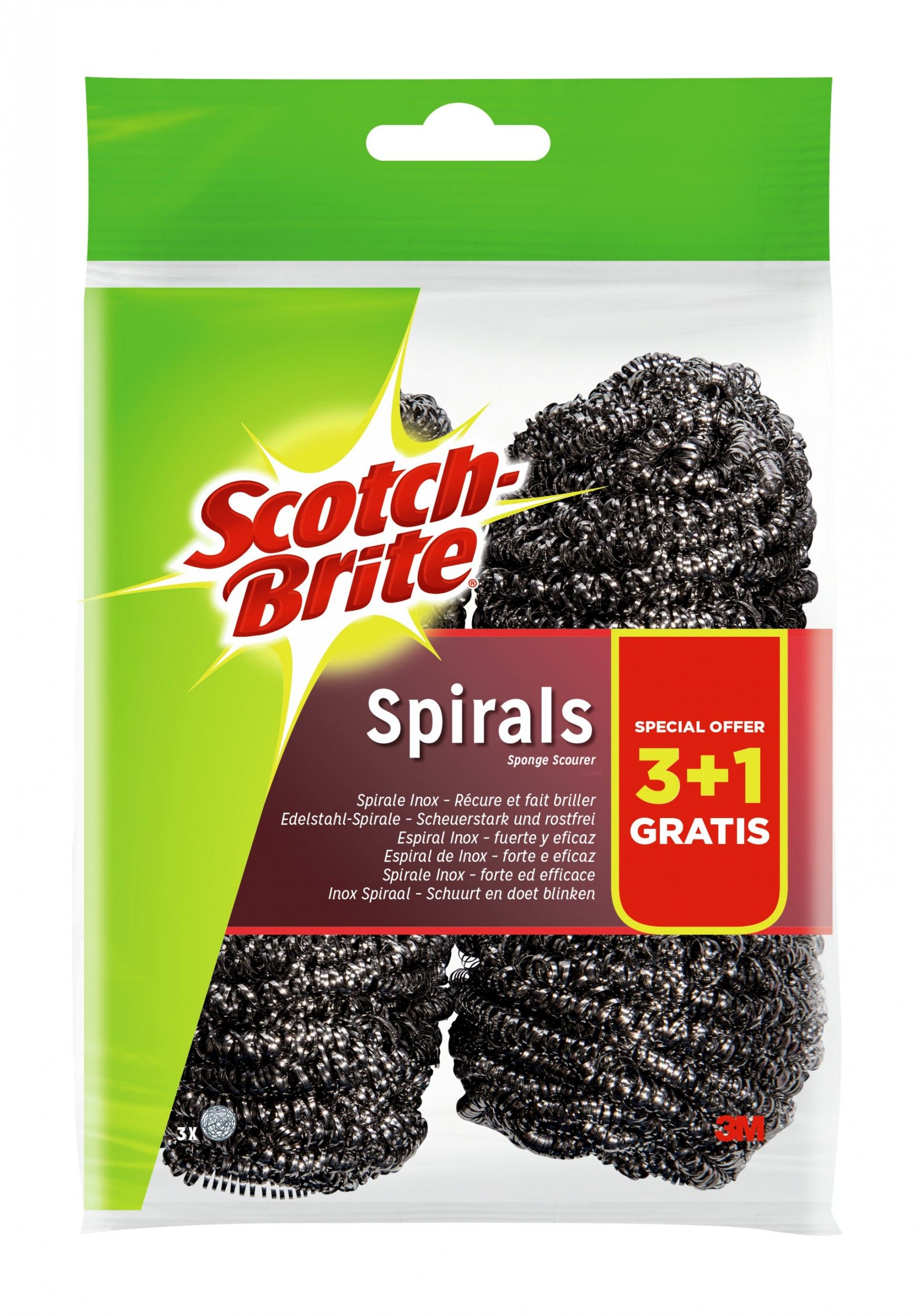 Esfregão Metálico Inox 20g (3+1)