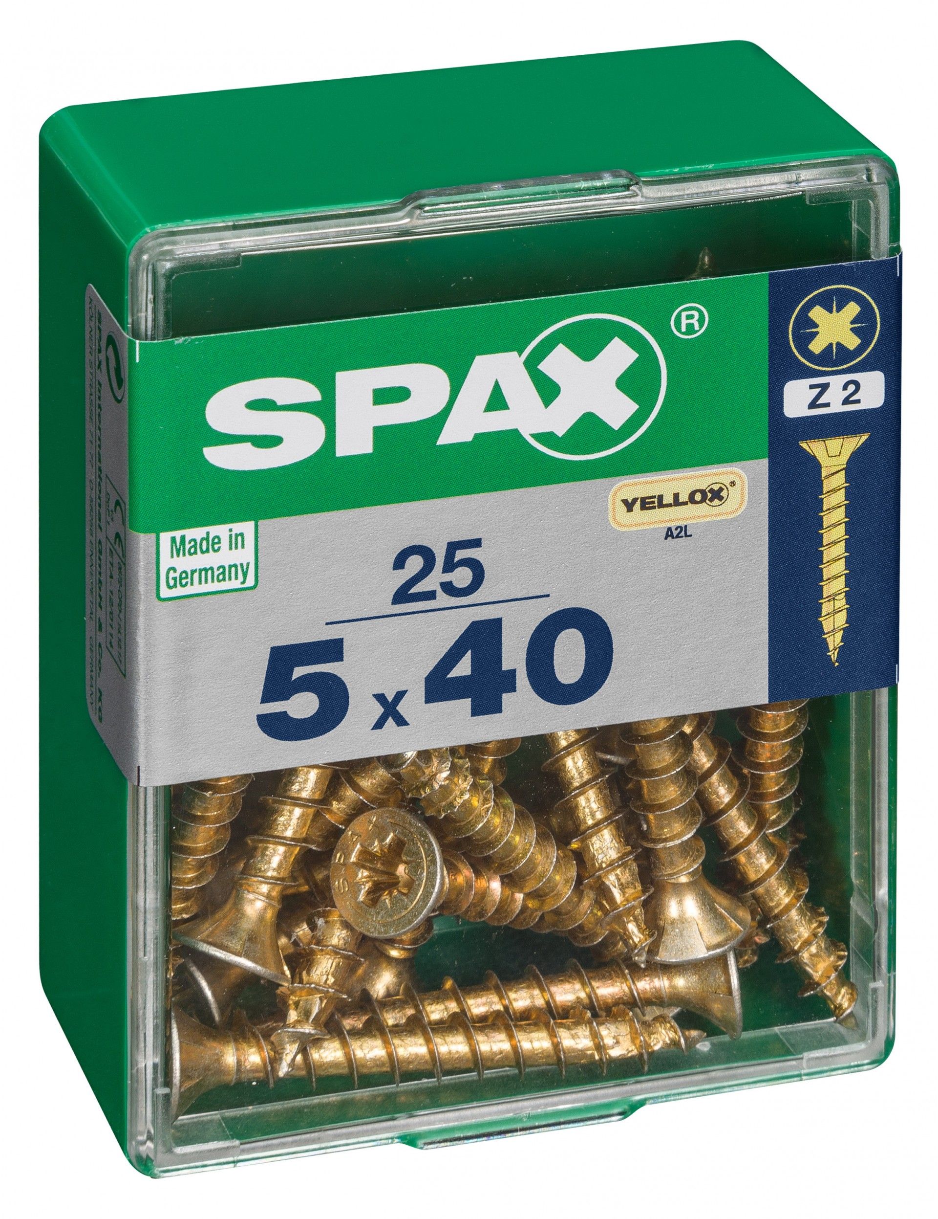 SPAX CP YELLOX 5x40mm M