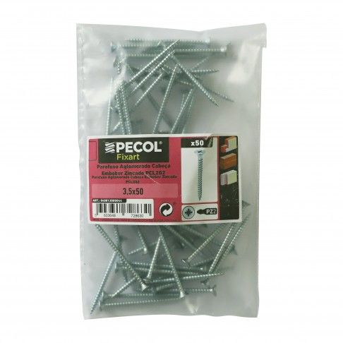 Parafuso Aglomerado Cabeça Embeber 3,5x50 Parafuso Aglomerado Cabeça Embeber 3,5x50
