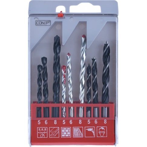 Broca Metal Pedra Madeira 5-8MM 9 unidades Broca Metal Pedra Madeira 5-8MM 9 unidades