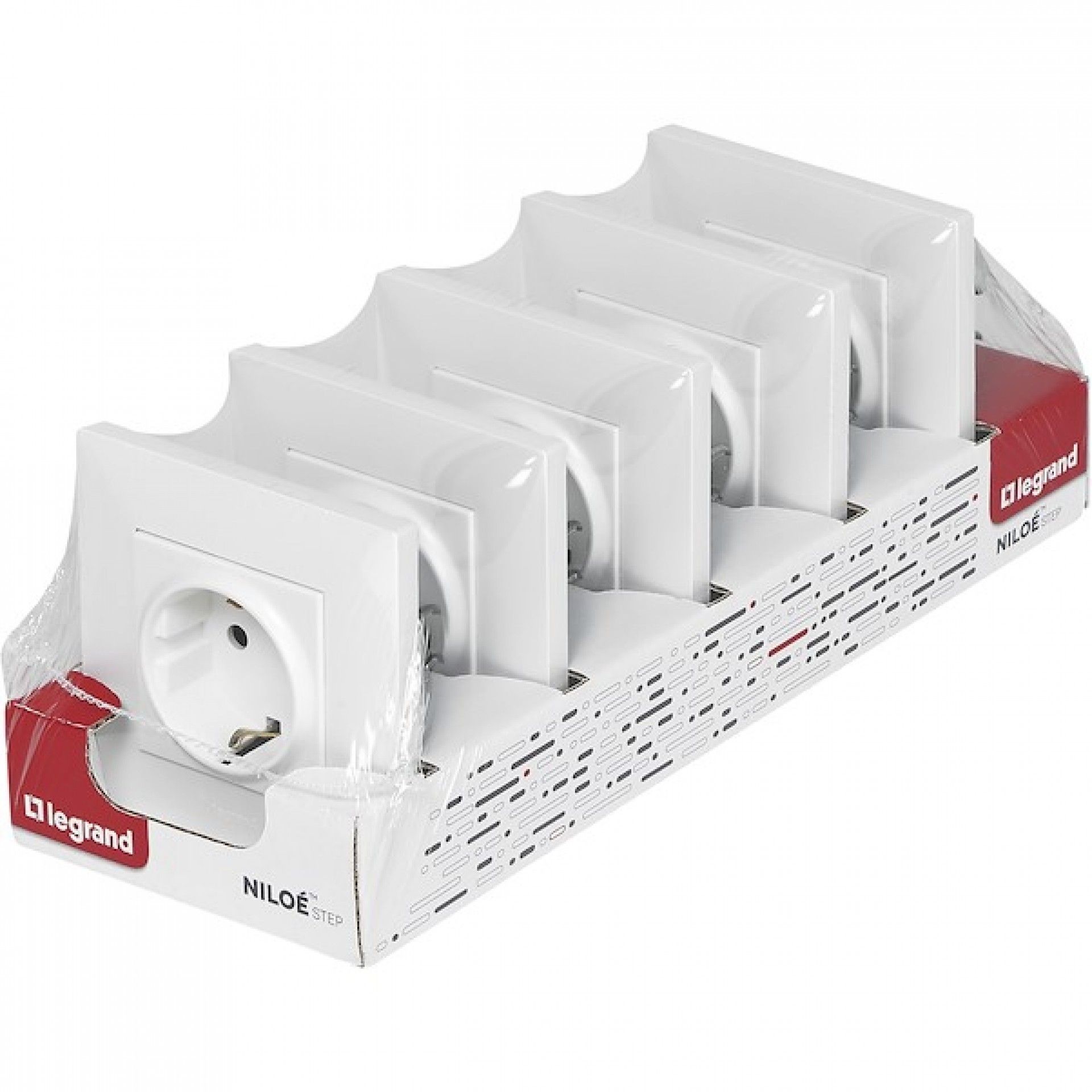 Tomada 2p+T Série Niloé Step Branco 5unid.