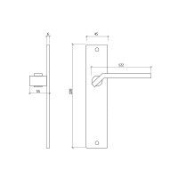 Puxador Porta 431 N�quel Mate