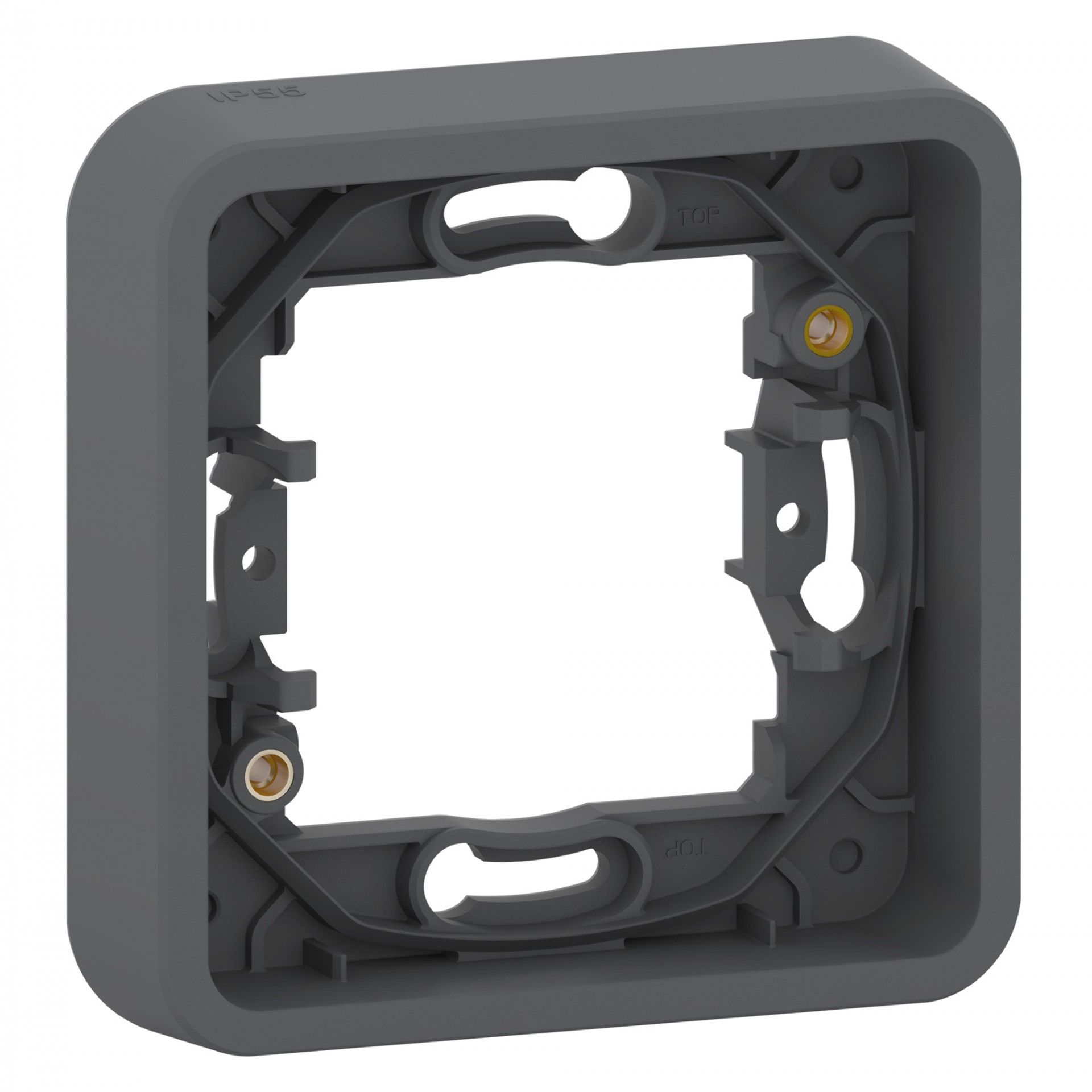 Caixa Embutir Estanque Série Mureva Styl Cinza