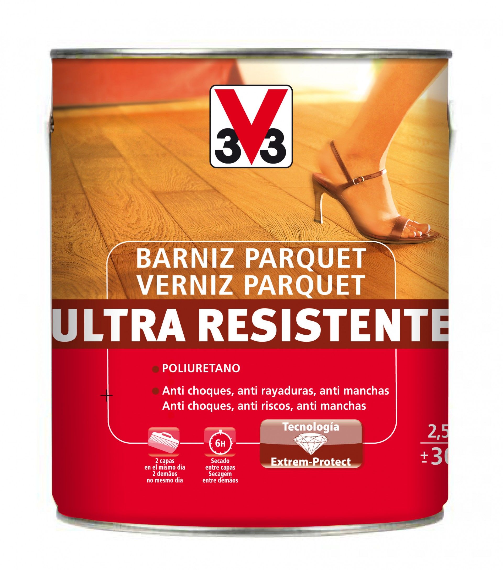 Verniz Parquet Ur Poliur Brilhante 2,5L