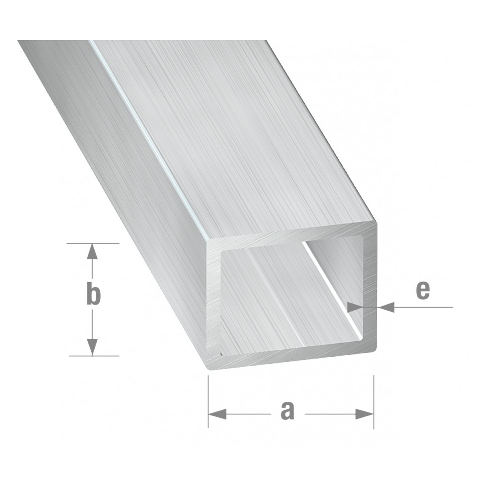 Tubo Rectangulo Alum�nio 12x10mm-1m