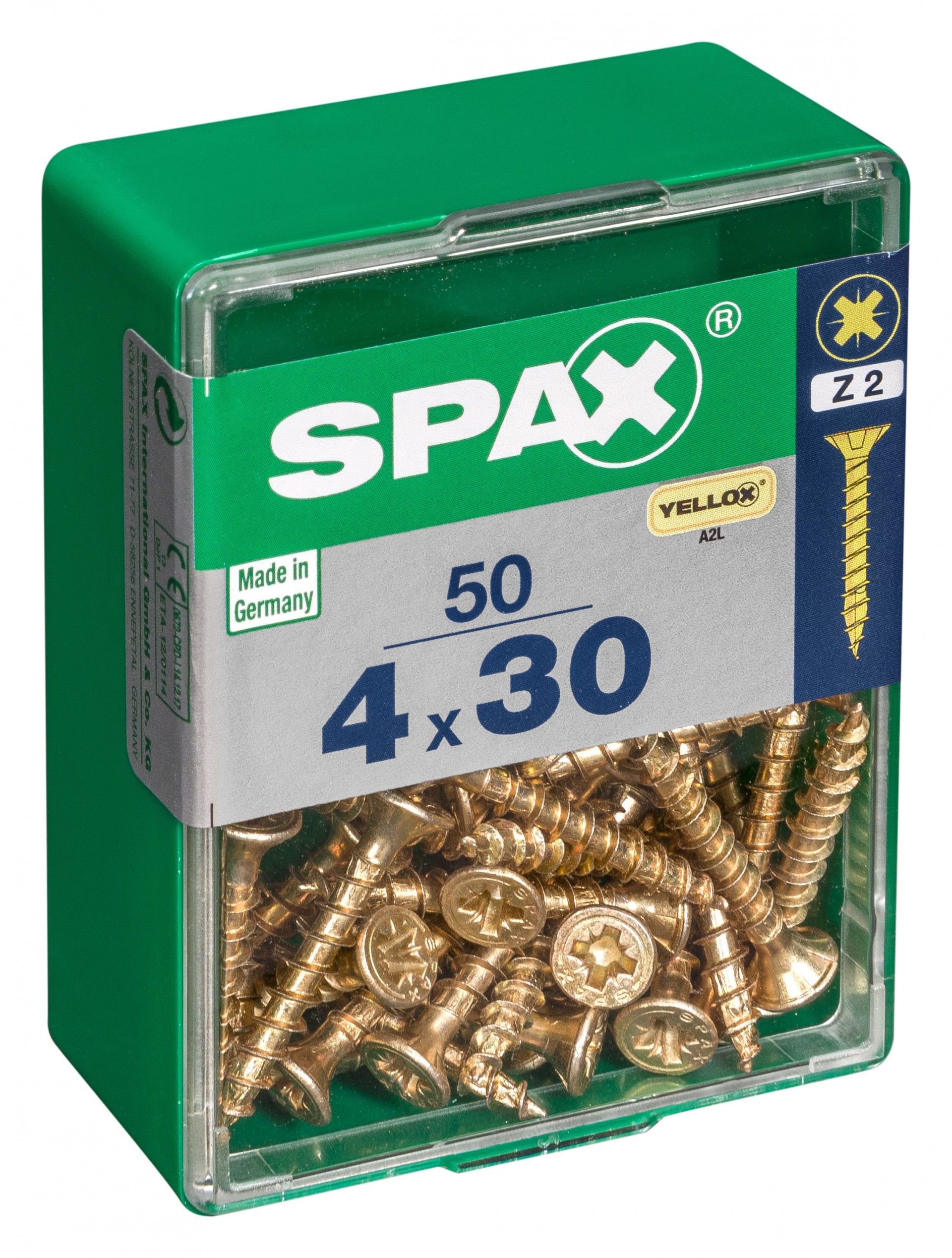 SPAX CP YELLOX 4x30mm M