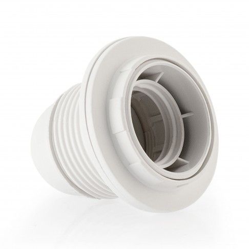 Suporte Lâmpada Com Aro E27 Branco Suporte Lâmpada Com Aro E27 Branco