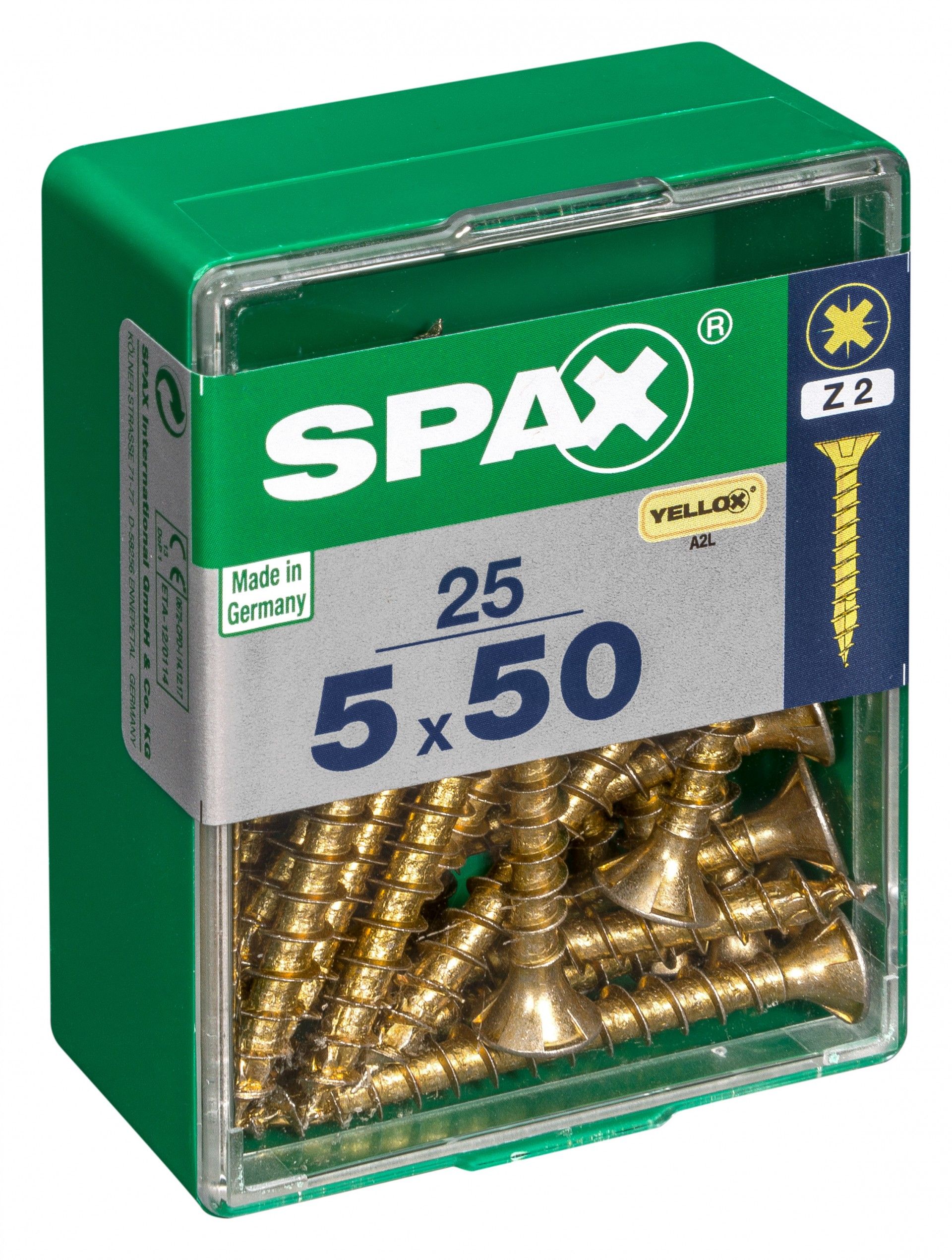 SPAX CP YELLOX 5x50mm M