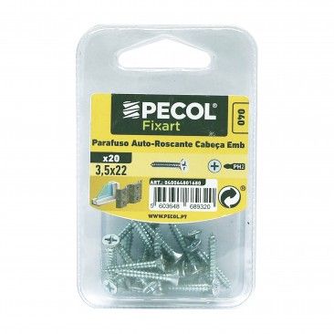 Parafuso para Chapa Cabe�a Embeber 3,5x22