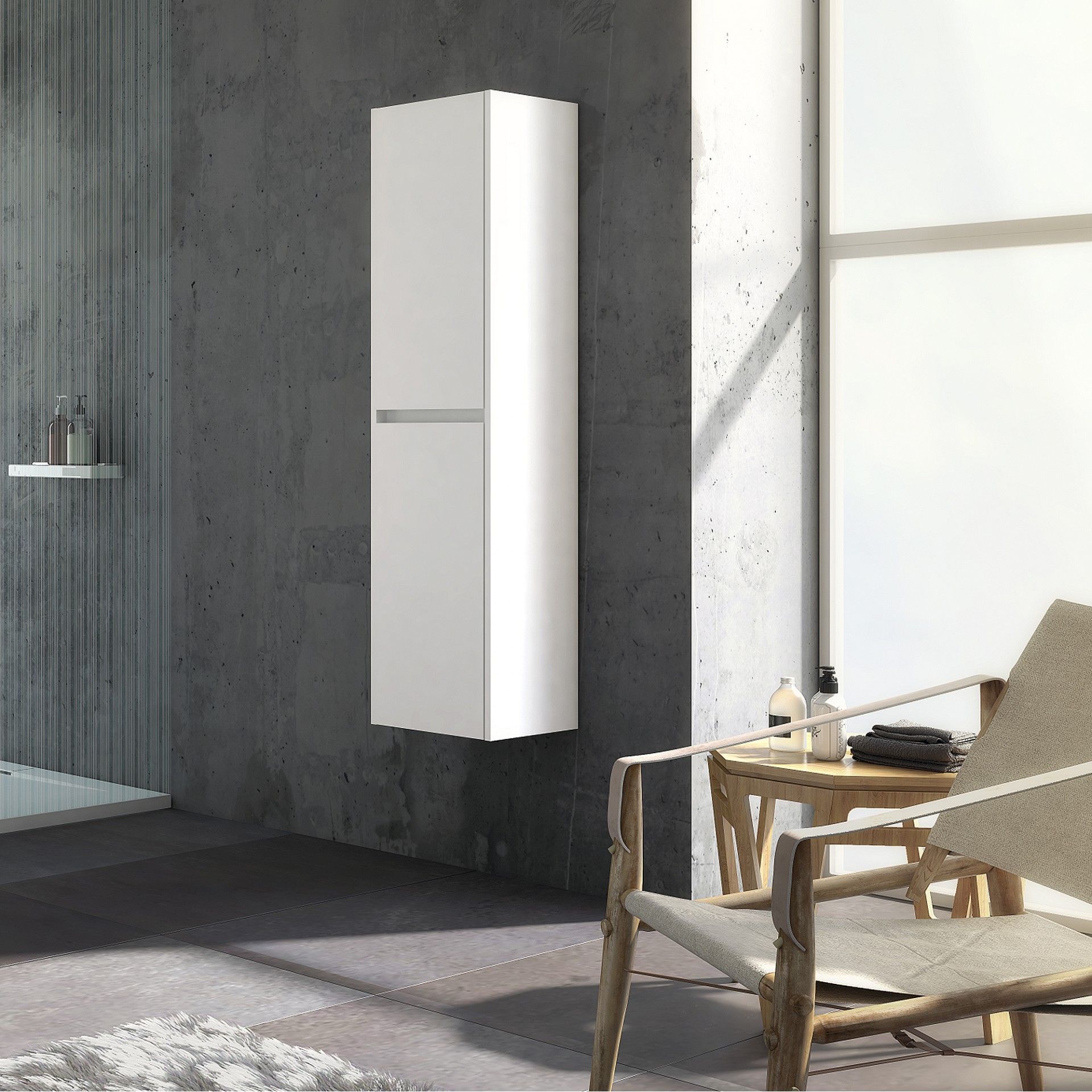 Móvel Auxiliar CARUSO Branco 2 Portas