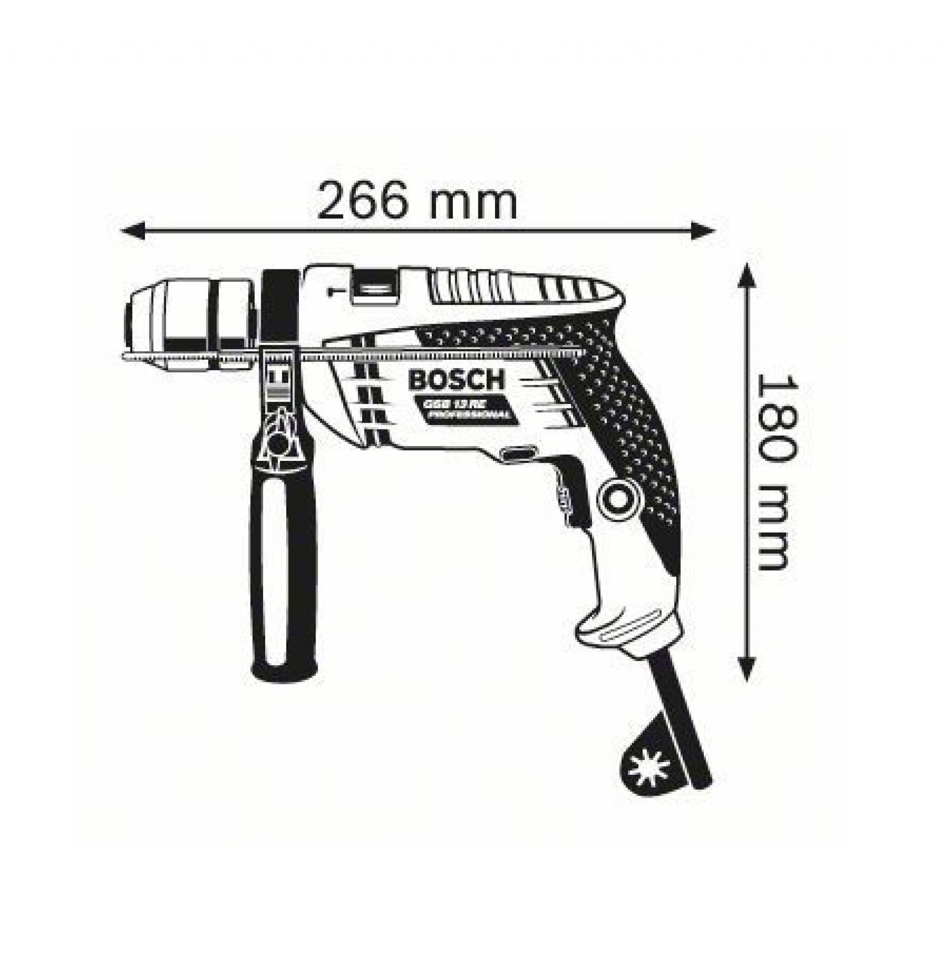Berbequim Percussão BOSCH 600W GSB13RE