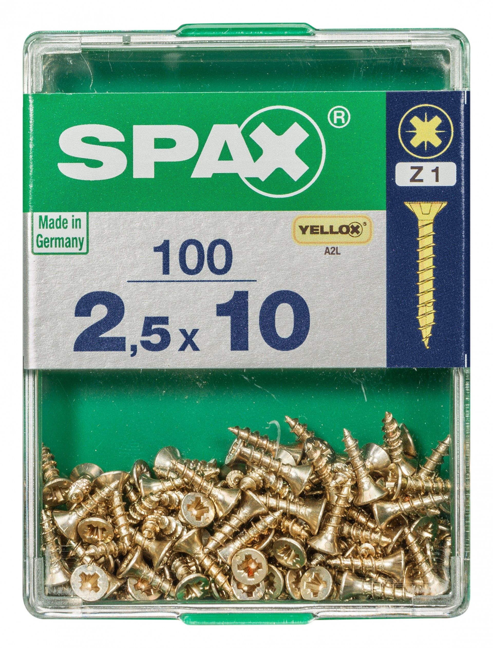 SPAX CP YELLOX 2,5x10mm M