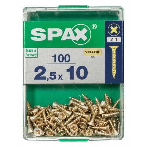 SPAX CP YELLOX 2,5x10mm M SPAX CP YELLOX 2,5x10mm M
