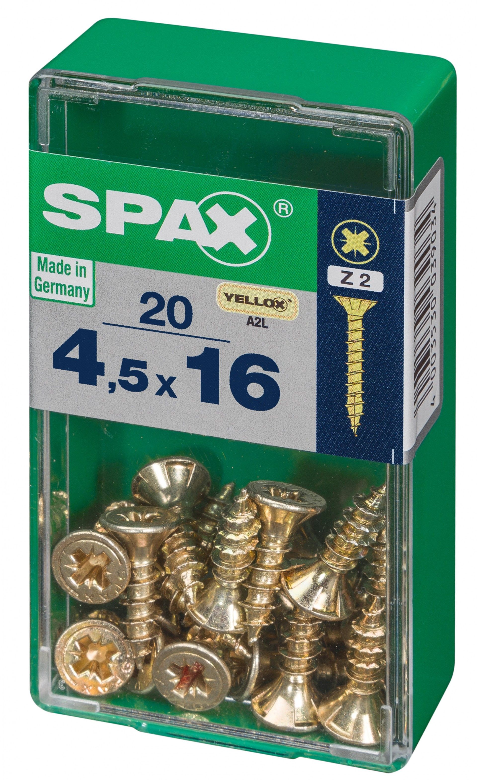 SPAX CP YELLOX 4,5x16mm S