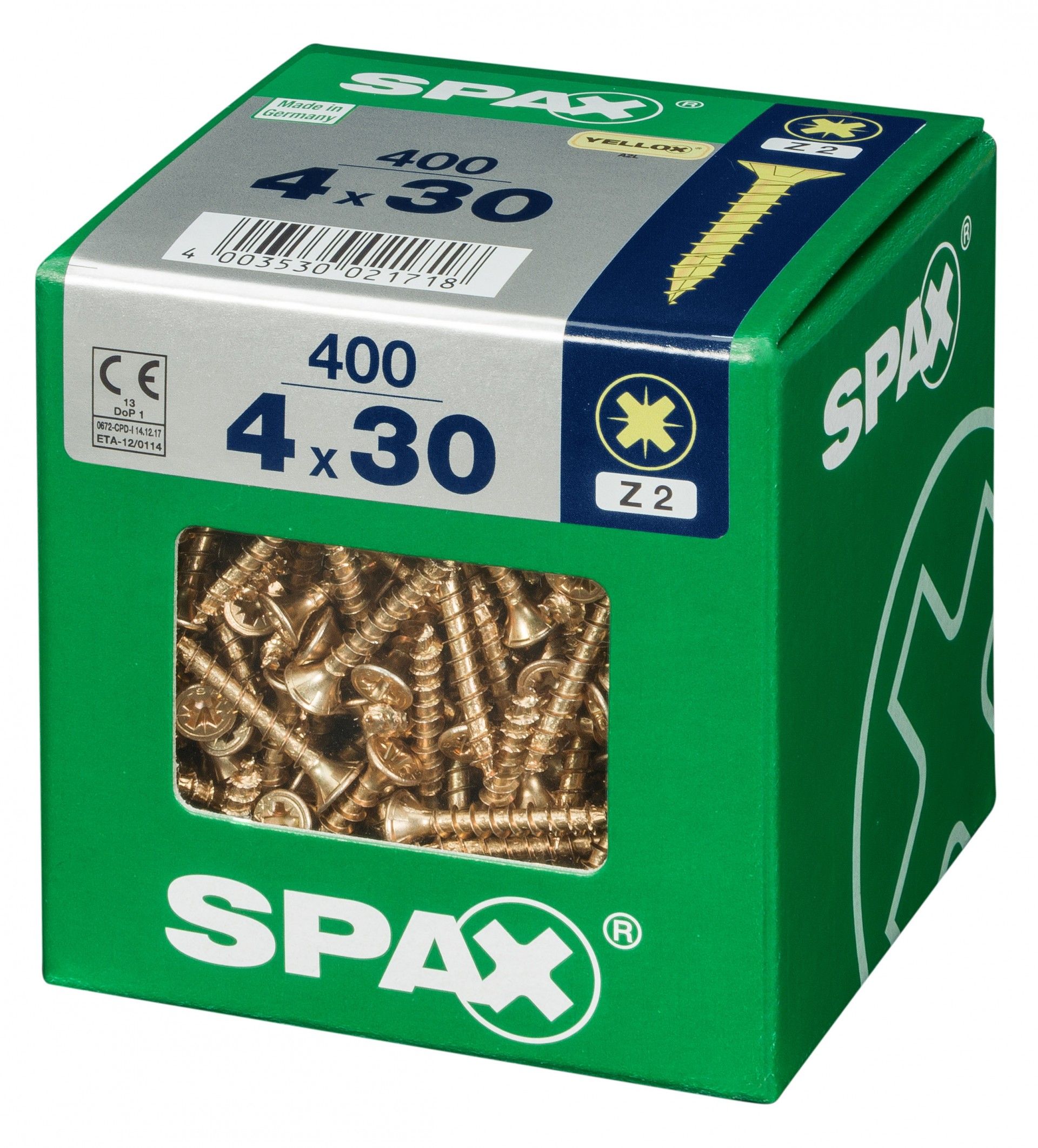 SPAX CP YELLOX 4x30mm XL