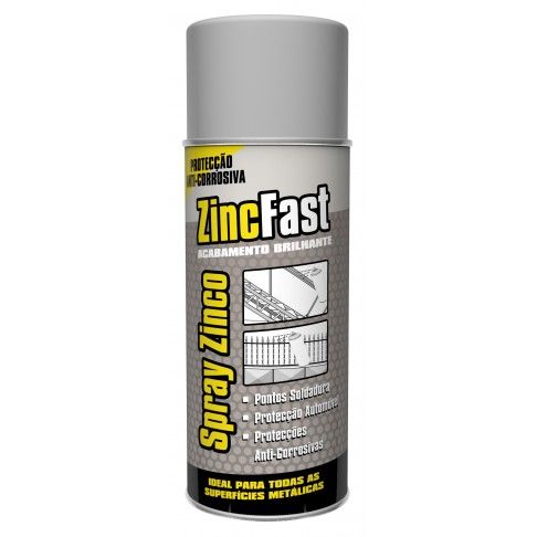 Spray Zincfast Brilhante 400ml Spray Zincfast Brilhante 400ml