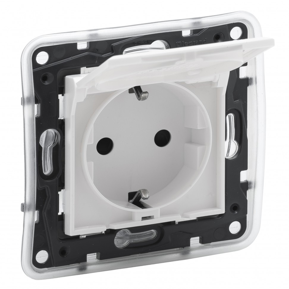 Tomada 2p+T Ip44 Série Niloé Step Branco Tomada 2p+T Ip44 Série Niloé Step Branco