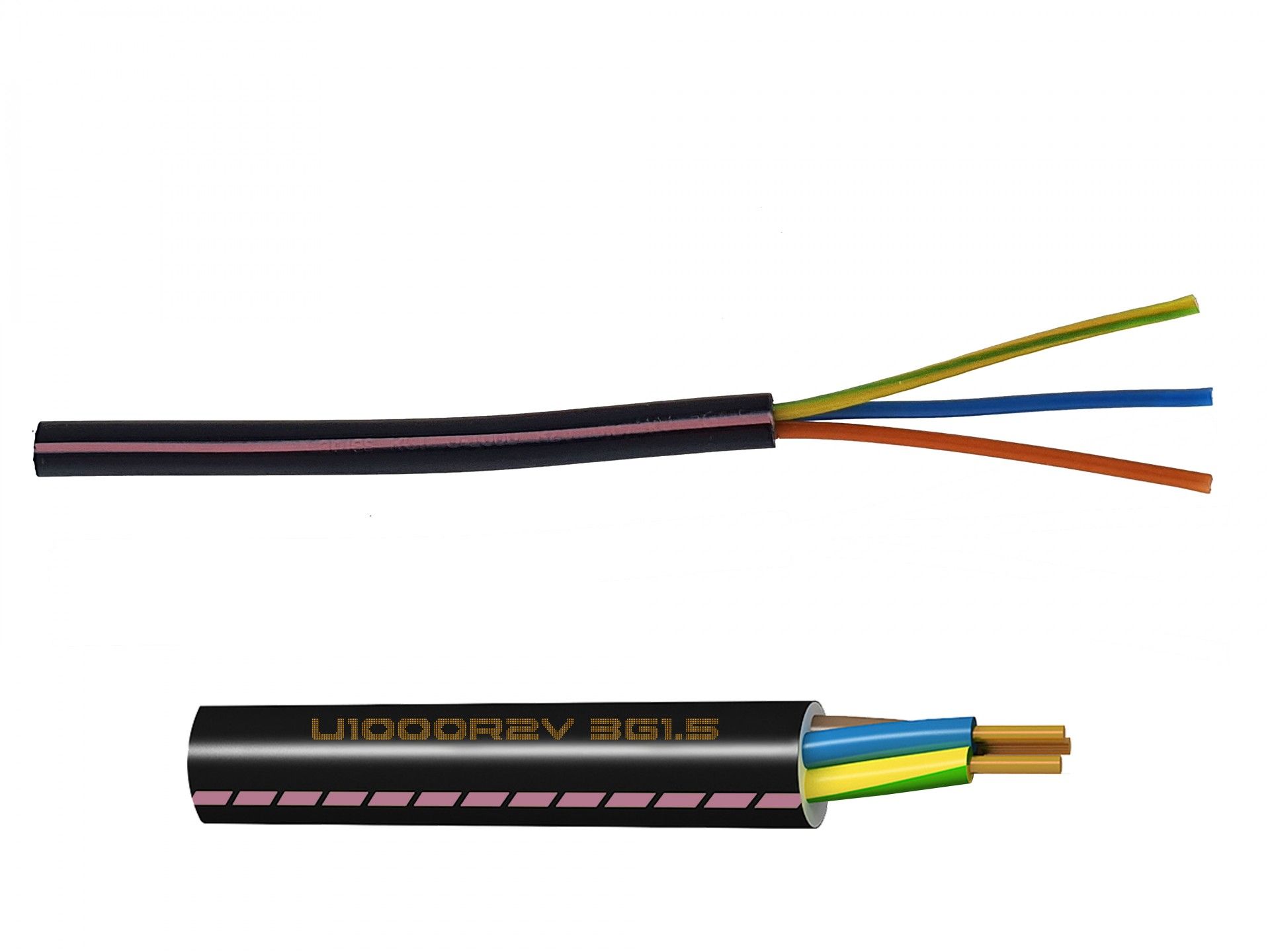 Cabo U-1000 R2v 3g1.5mm² 1m