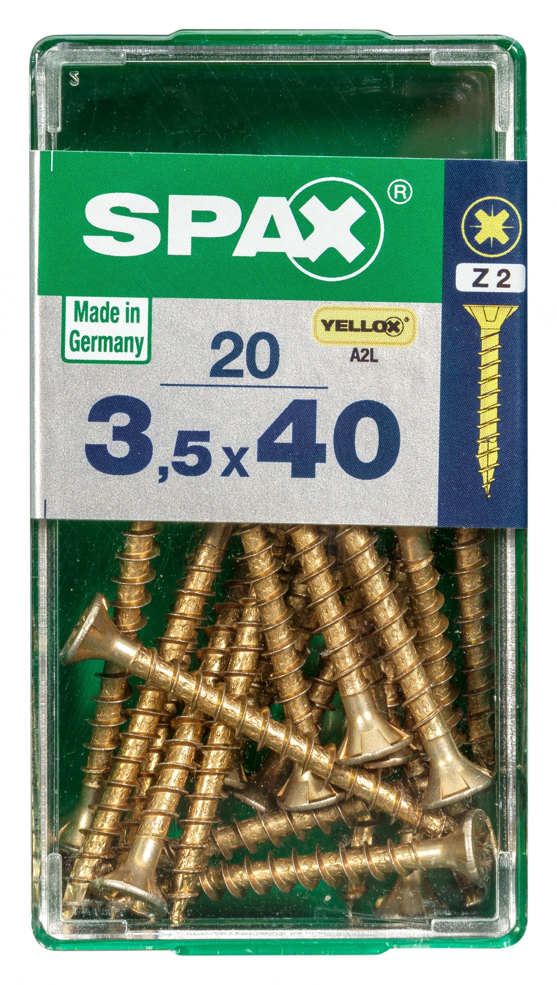 SPAX CP YELLOX 3,5x40mm S