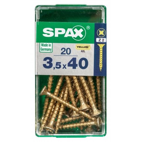 SPAX CP YELLOX 3,5x40mm S SPAX CP YELLOX 3,5x40mm S