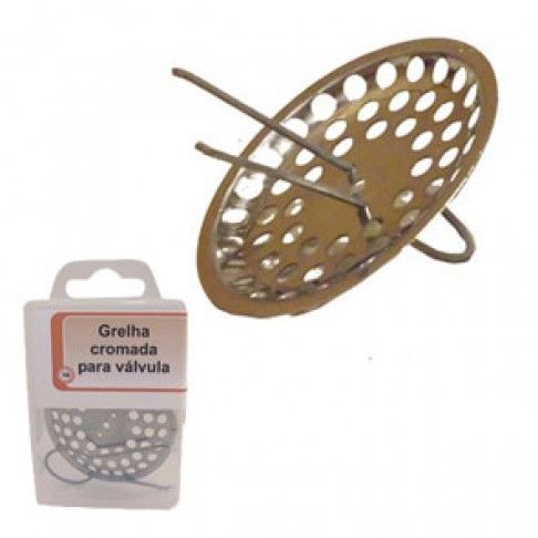 Grelha Cromada P/Válvula Grelha Cromada P/Válvula