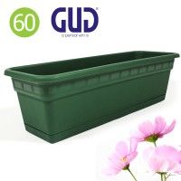 Floreira 60x20cm com Prato Verde Floreira 60x20cm com Prato Verde