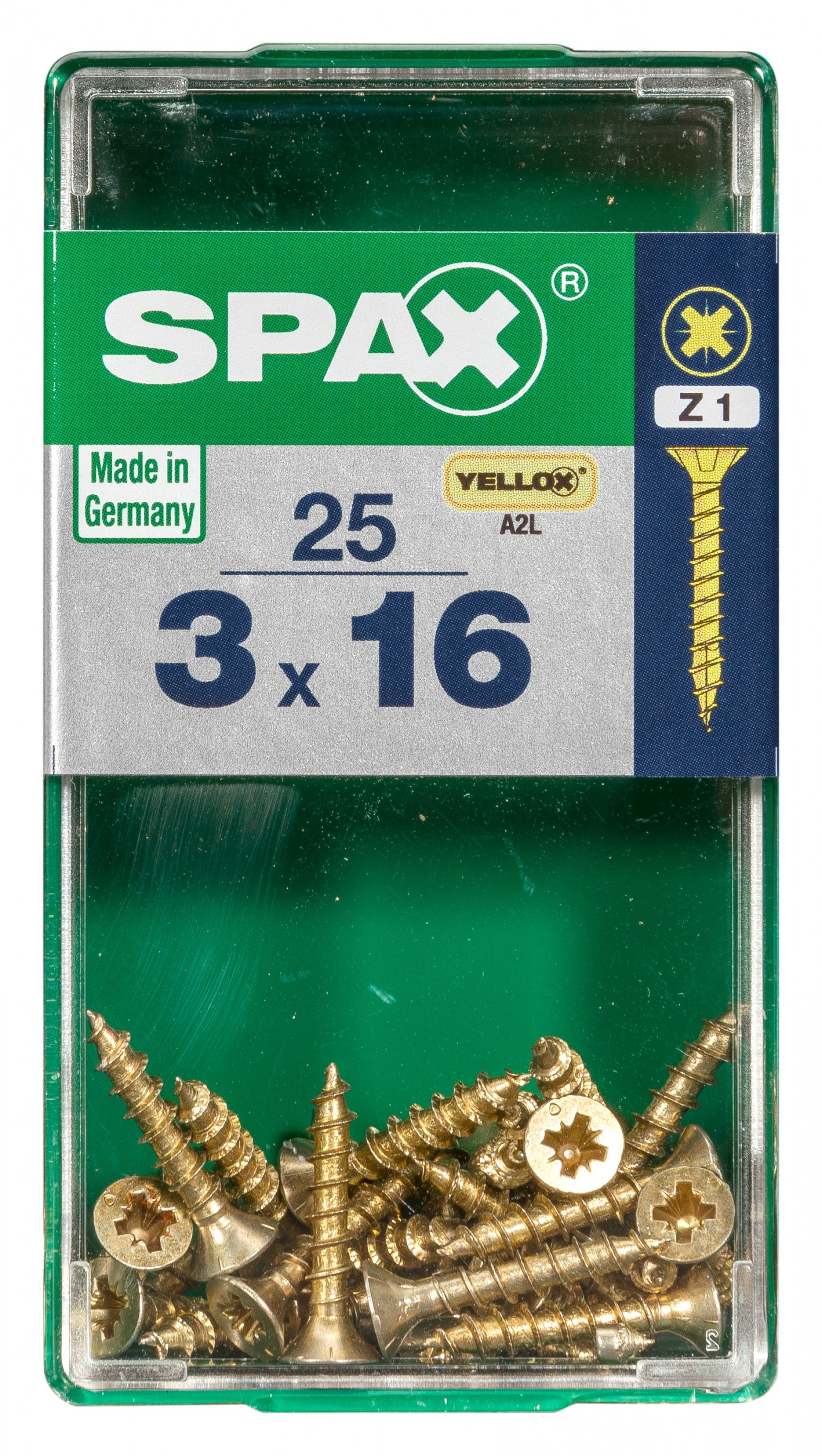 SPAX CP YELLOX 3x16mm S