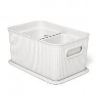 Conjunto de 3 Cestos Baob Branco Conjunto de 3 Cestos Baob Branco