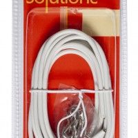 Cabo Plastificado Branco 3m Cabo Plastificado Branco 3m