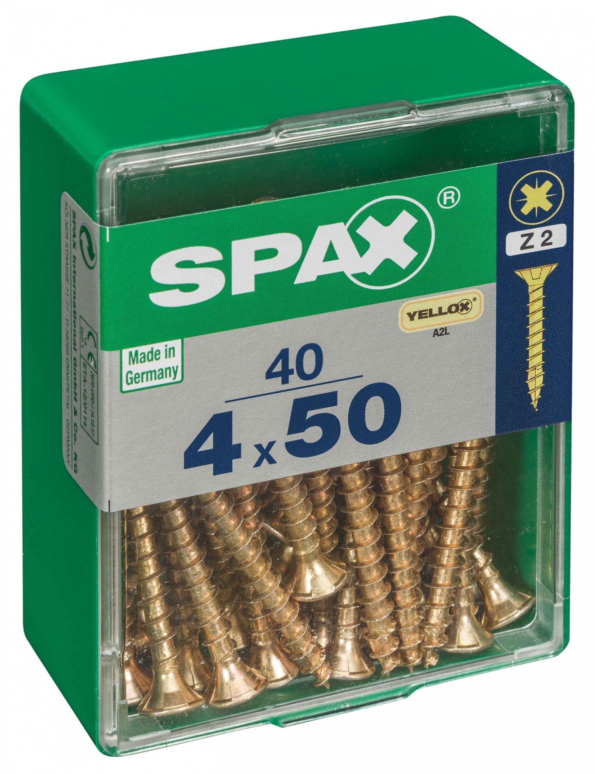 SPAX CP YELLOX 4x50mm M