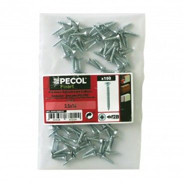 Parafuso Aglomerado Cabe�a Embeber Pz 3,5x16