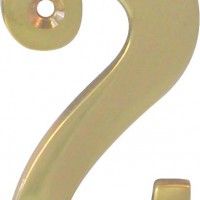 Algarismo 2 Latão Polido 65mm Algarismo 2 Latão Polido 65mm