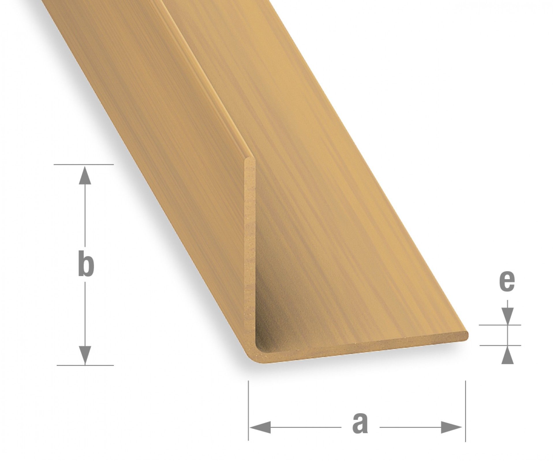 Perfil Ângulo PVC Carvalho 20x20mm-2,6m