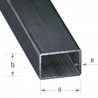 Tubo aço retangular 35x20mm - 1m Tubo aço retangular 35x20mm - 1m