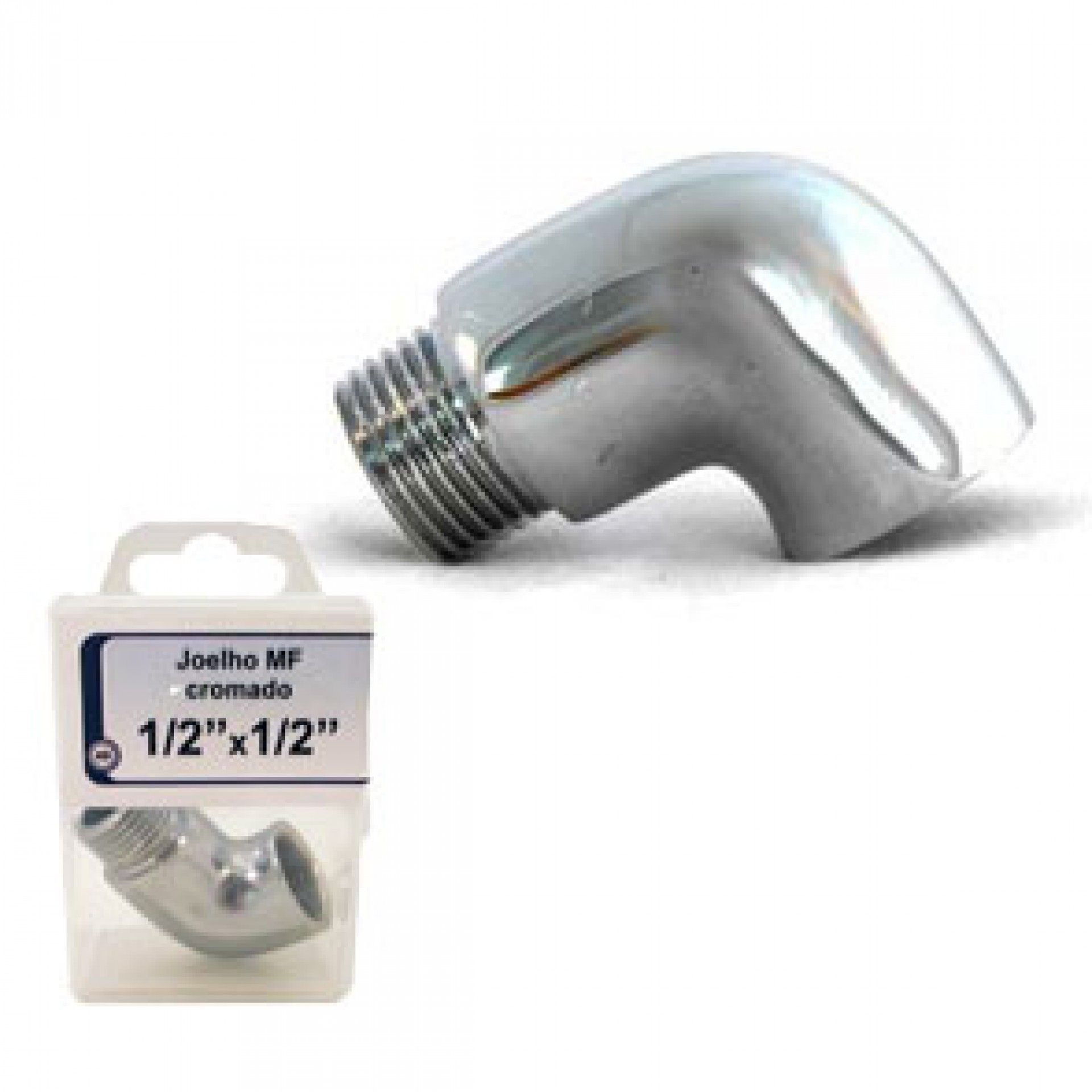 Joelho Macho-Fêmea 1/2'x1/2' Cromado