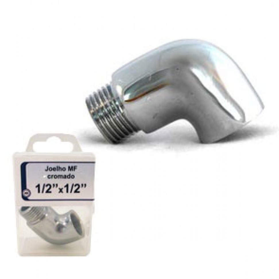 Joelho Macho-F�mea 1/2'x1/2' Cromado