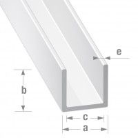 Tubo Quadrado Alumínio Branco 20x20mm-1m Tubo Quadrado Alumínio Branco 20x20mm-1m