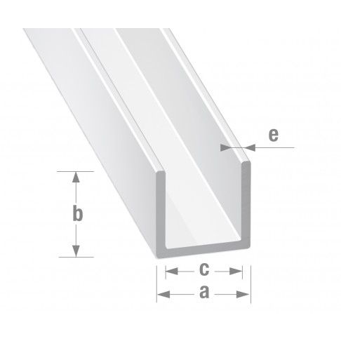 Tubo Quadrado Alumínio Branco 20x20mm-1m Tubo Quadrado Alumínio Branco 20x20mm-1m