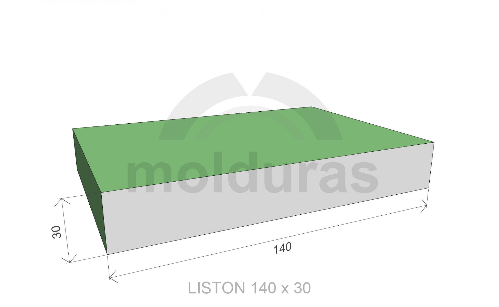 Ripa Abeto Aplainada 30x140x2400mm