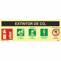 Sinalética Fotoluminescente Extintor CO2 Sinalética Fotoluminescente Extintor CO2