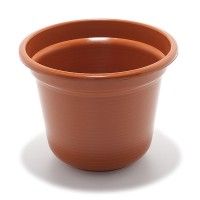 Vaso Cilindro 50cm Castanho Vaso Cilindro 50cm Castanho