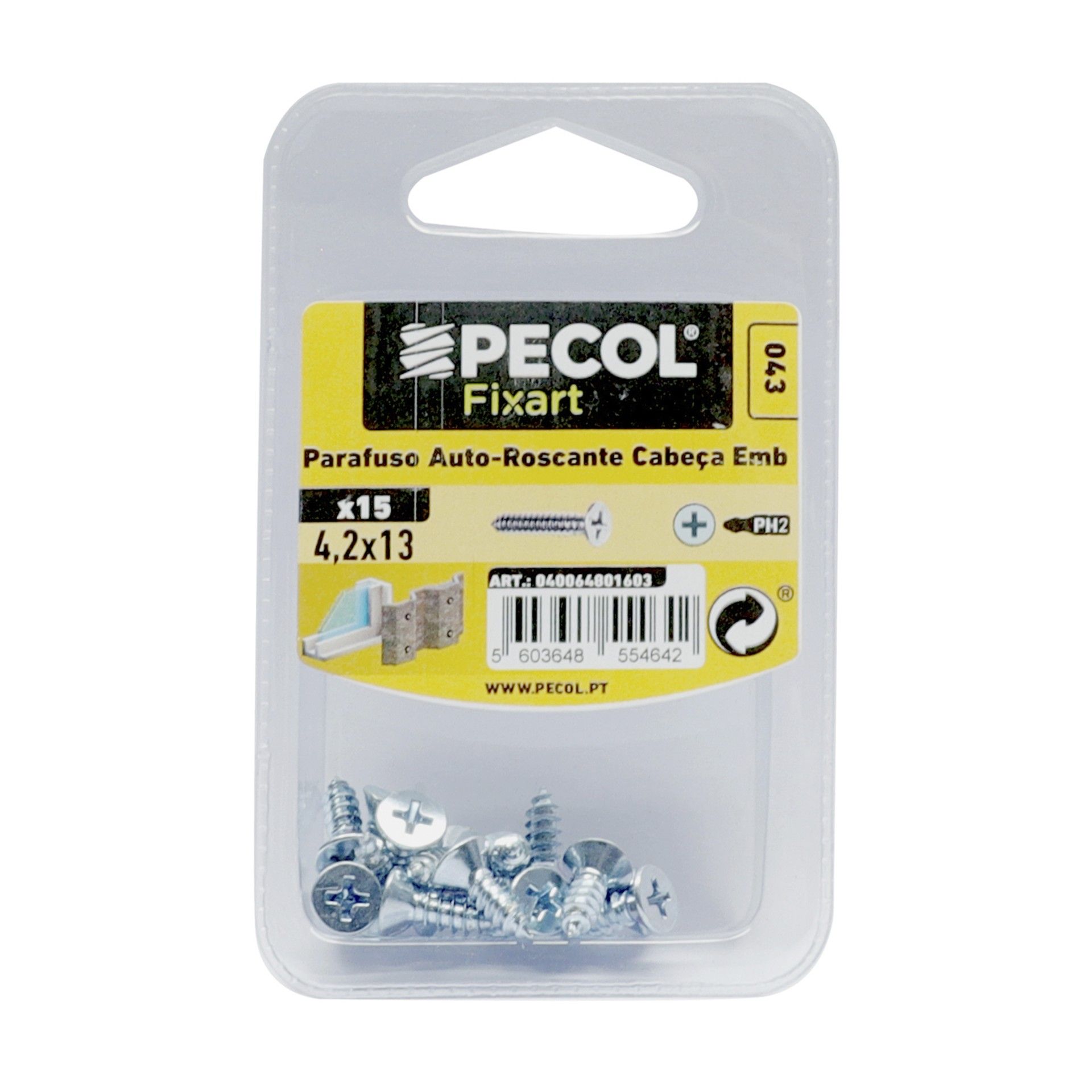 Parafuso Auto Roscante Cabeça 4,2x13