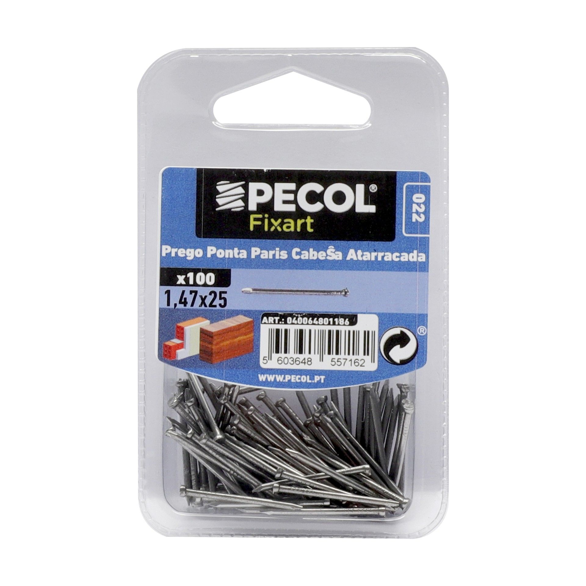 Prego Ponta Paris Cabeça Atarracada 1,47x25