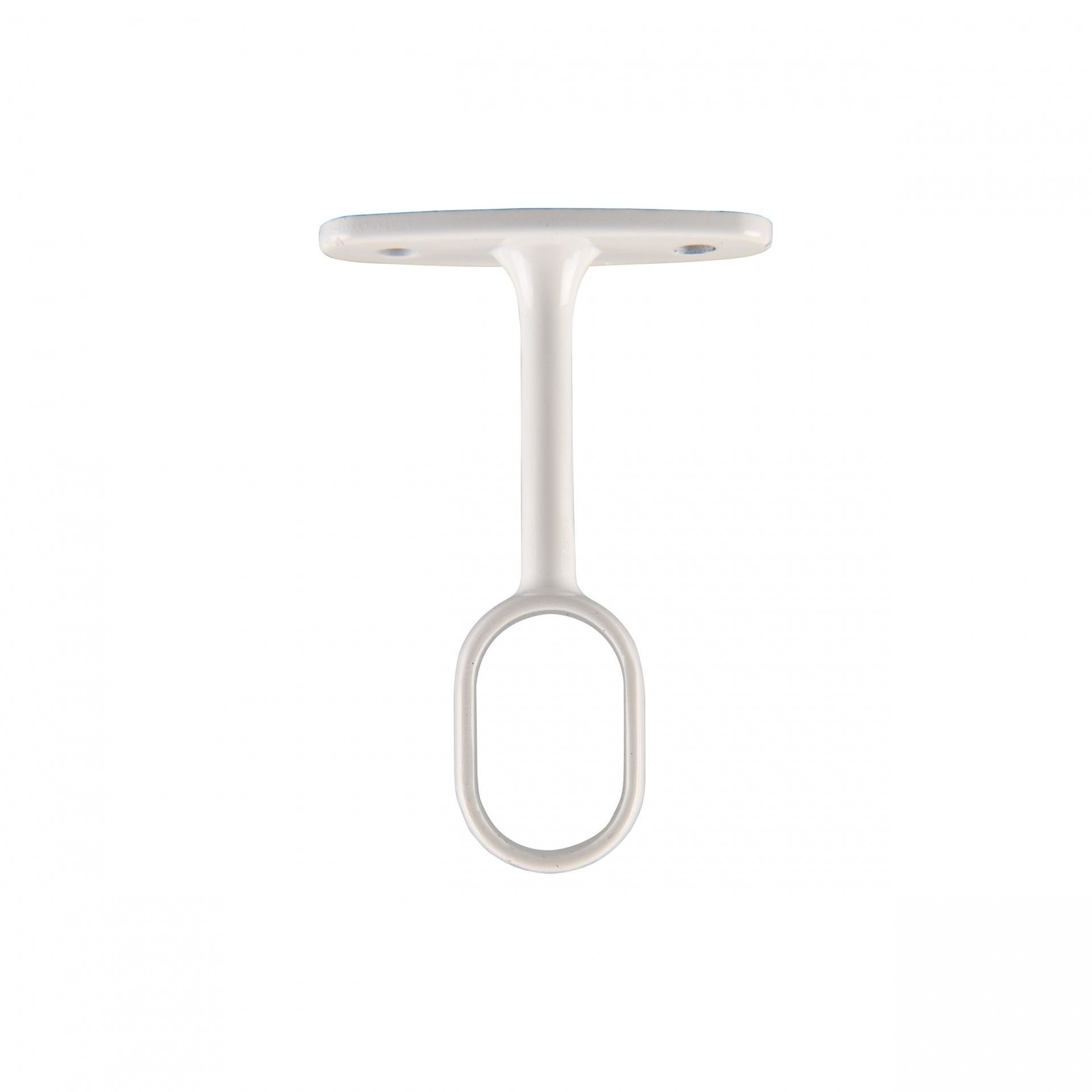 Suporte Oval Teto Branco para Roupeiro