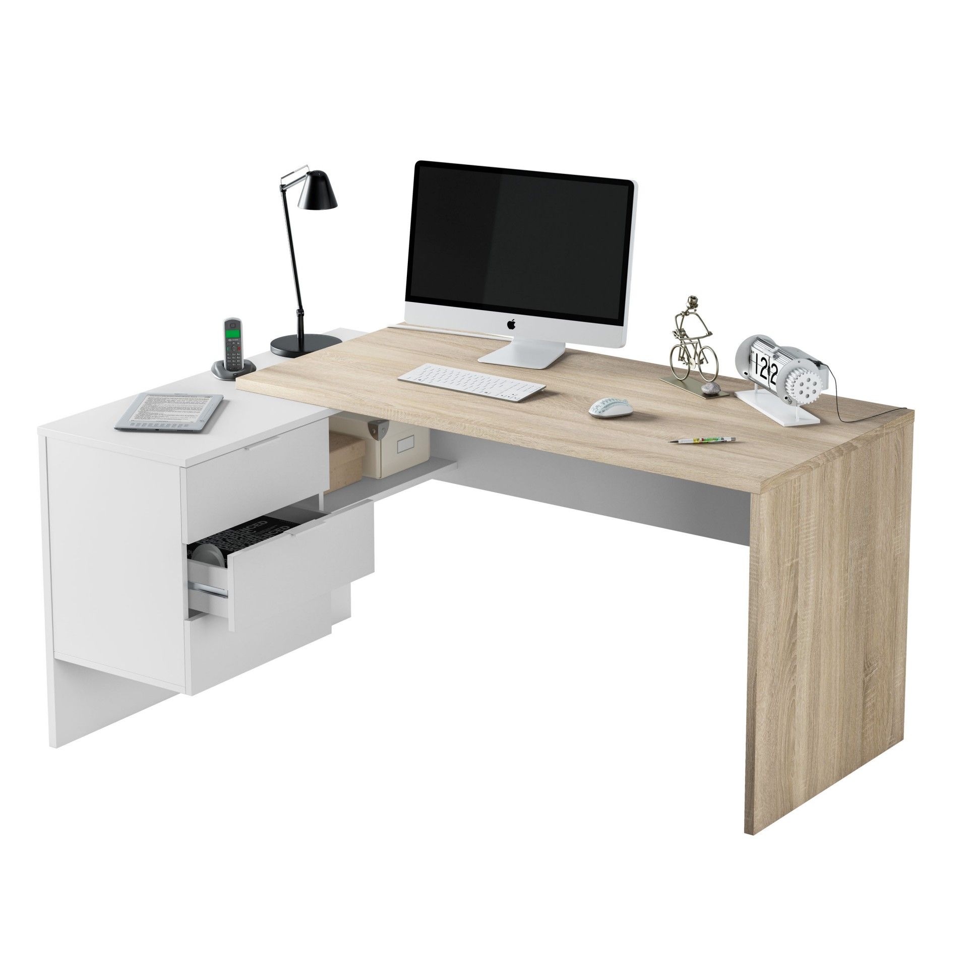 Secretária Office 3 gavetas